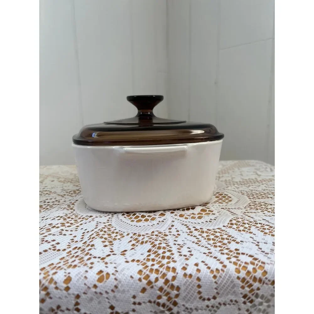 Vintage 1990s CorningWare “Abundance” Casserole Dish, A-1.5-B, 1.5 L